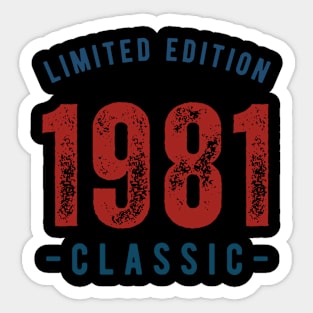 Limited Edition Classic 1981 Sticker